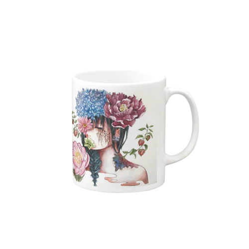 花を吐く Mug