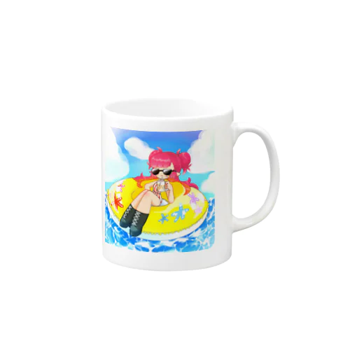 ピンクフリルちゃんの休日 Mug