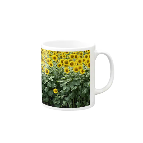 一本だけ低いひまわり Mug