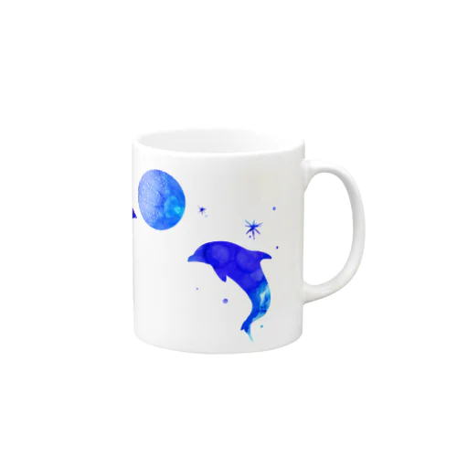 お月見イルカ Mug