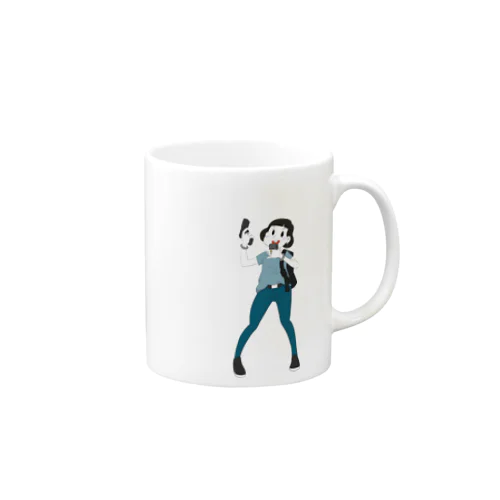 Pistol Girl phone Mug