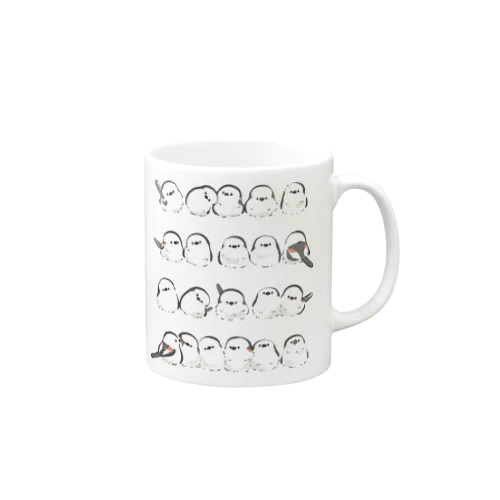シマエナガたち(野鳥たち) Mug