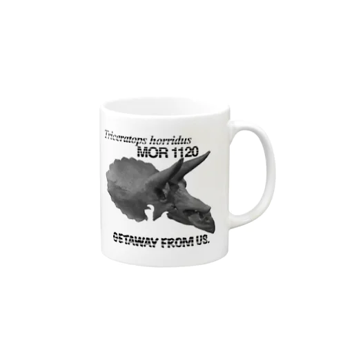 Triceratops horridus MOR 1120 Getaway from us Mug