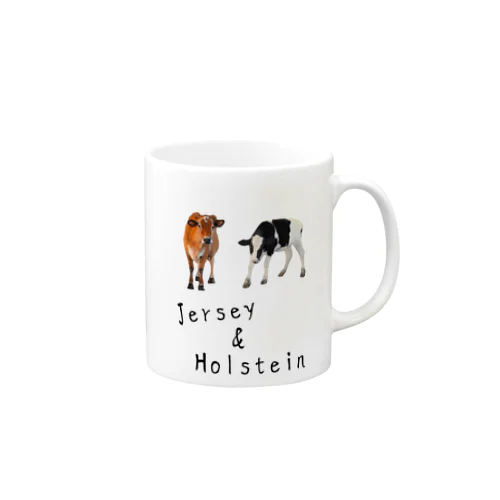 ウシ(ジャージーとホルスタイン) がとにかく大好き！ Mug