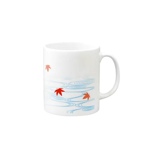 流水紅葉彼岸花 Mug