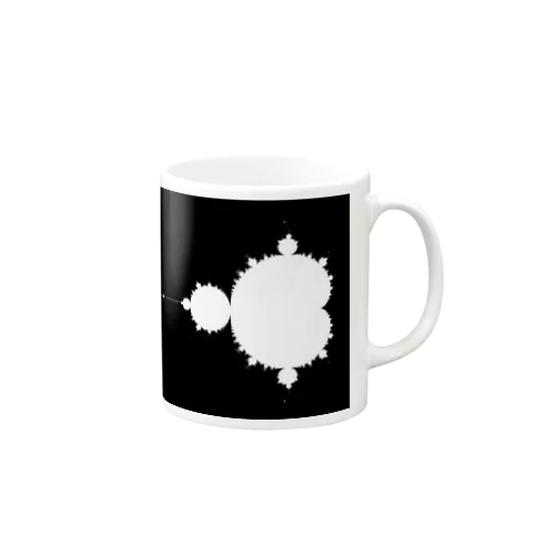 モノクロマンデルブロ集合 Mug
