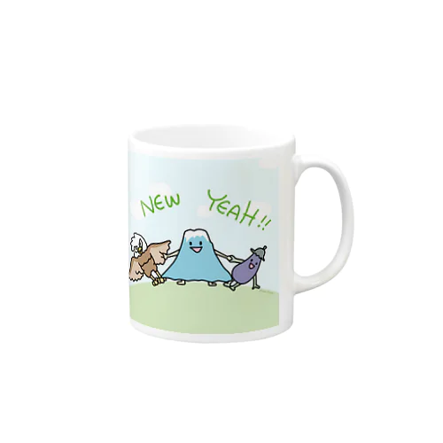 いちふじ・にたか・さんなすび Mug