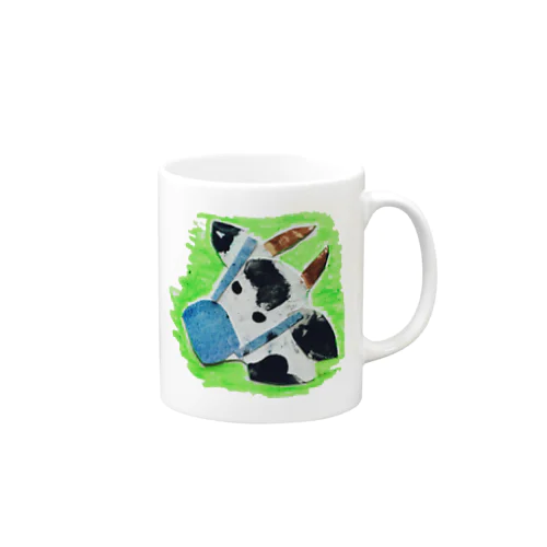 【全盲の画家】マスクのうしくん2021 Mug