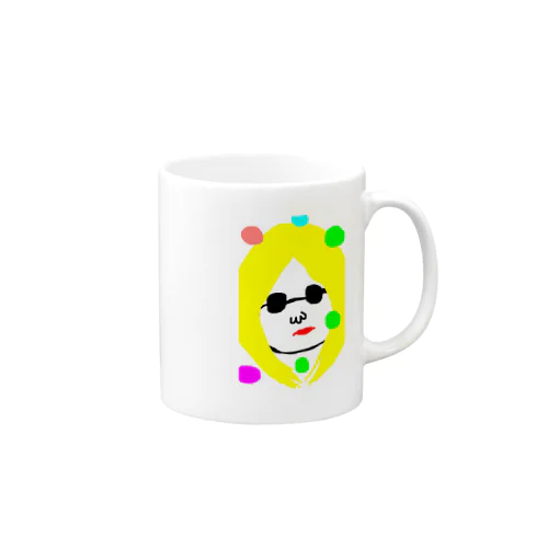イエローガール Mug