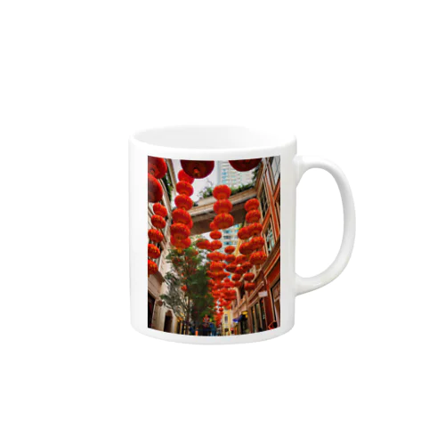 紅いランタン Mug