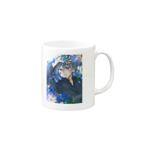花言葉シリーズ(ニゲラ:彩度高め) Mug