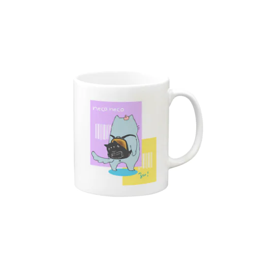 お客様、開いてますよ Mug