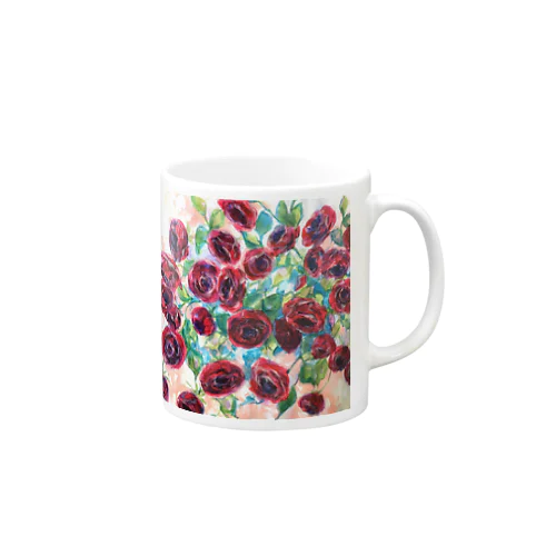 エレガントな赤い薔薇 Mug