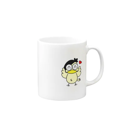 まあまあ鳥ハート Mug