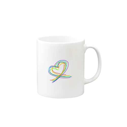 レインボーハート🌈❤️🧡💛💚💙💜💗 Mug