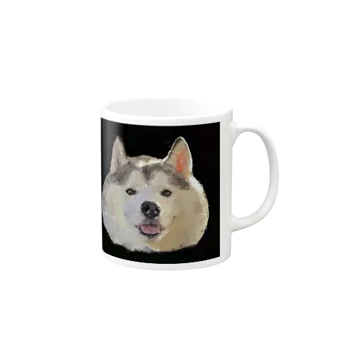 シベリアンハスキーのライリー Mug