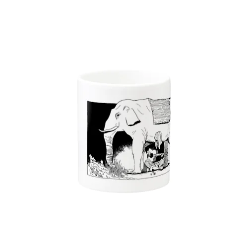 歌うたいと夜のゾウ Mug