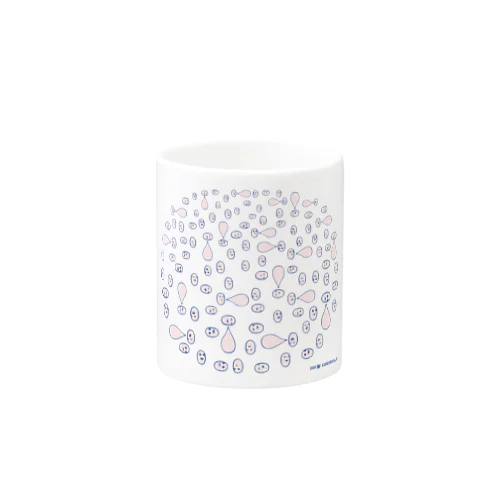 ヒトコトちゃん01_楕円-青 ［kaerukova］ Mug