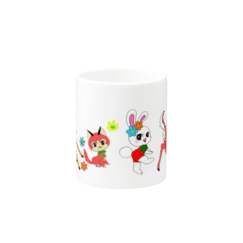 昭和レトロな動物たちシリーズ Mug