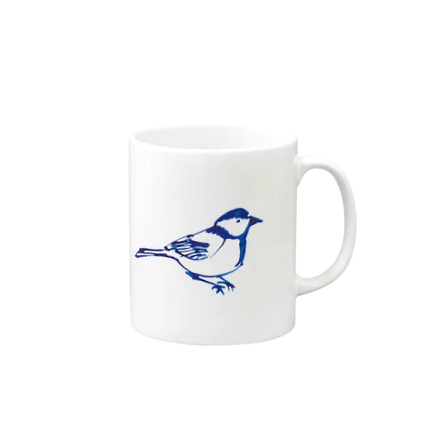 身近な野鳥「シジュウカラ」 Mug