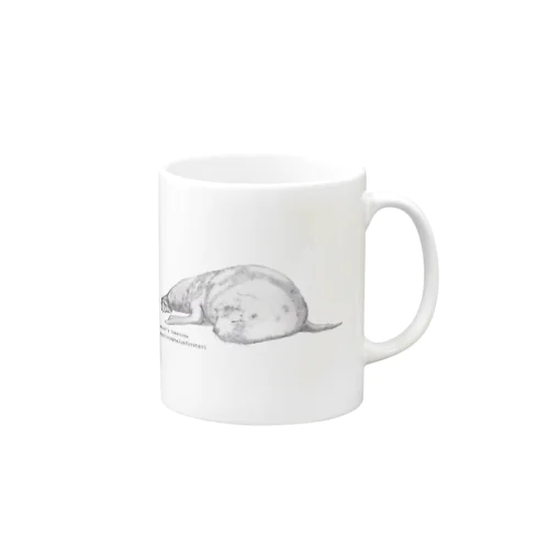 果報は寝て待て(ニュージーランドオットセイ) Mug