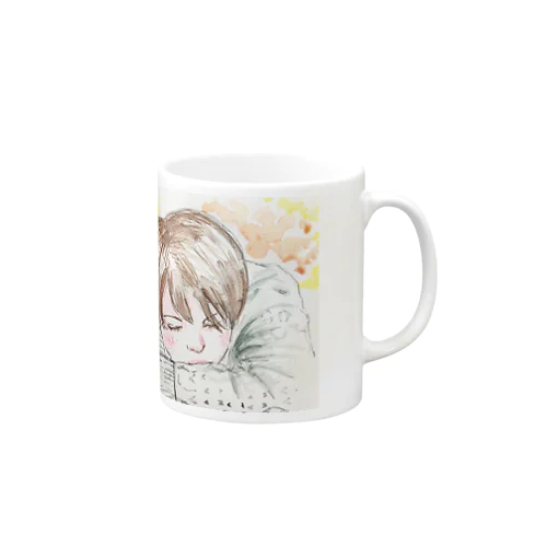 眠る少年 Mug