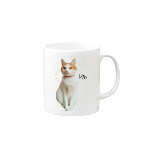 ハチワレ猫ヴィン Mug