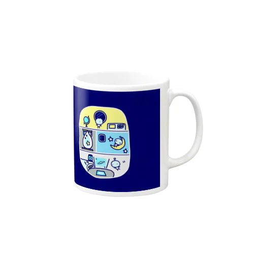 部屋：うちゅう Mug