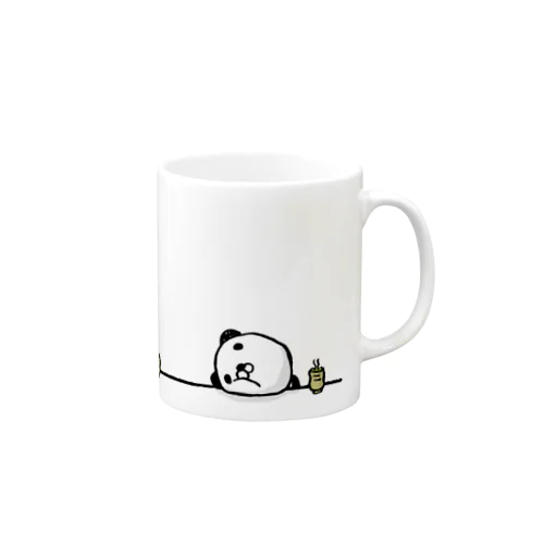 ぱんだのえるのふてくされマグ Mug