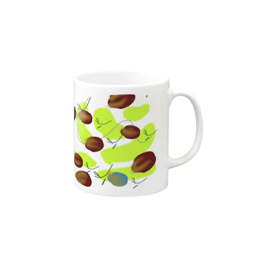 tulips like coffee beans(ライム) Mug