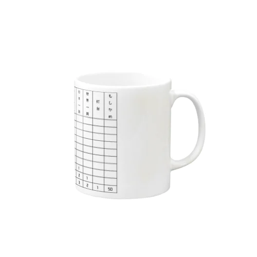 けん玉検定表（1〜10級） Mug
