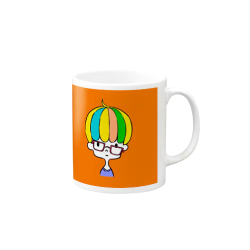 ずれ眼鏡 Mug