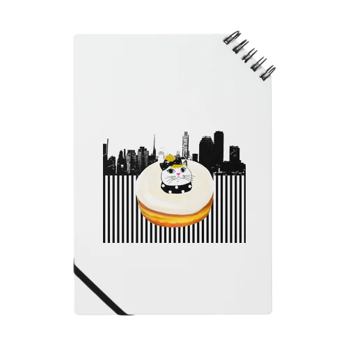 モチ猫ちゃんホワイトチョコドーナツ Notebook
