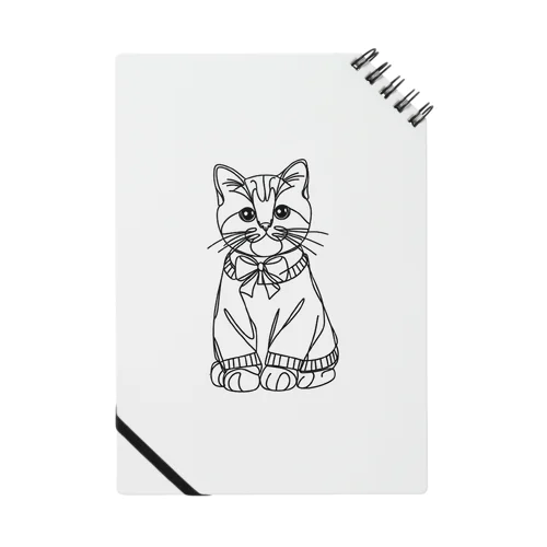 洋服を着たねこ Notebook