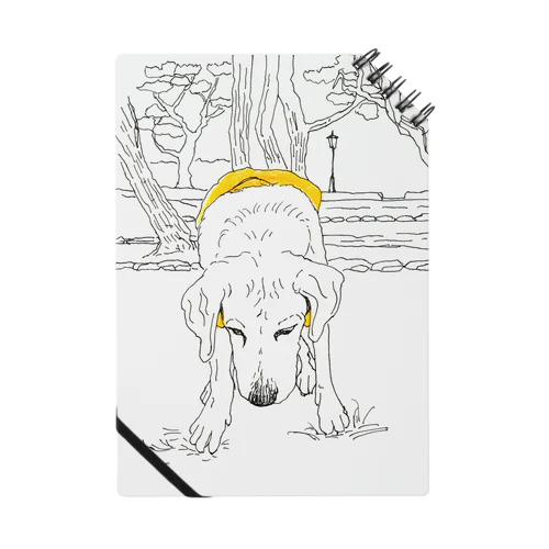 犬スケッチ おじぎ Notebook