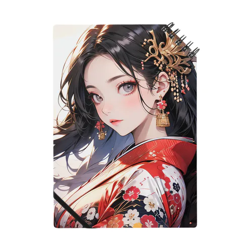 華やかな和装の女性 Notebook