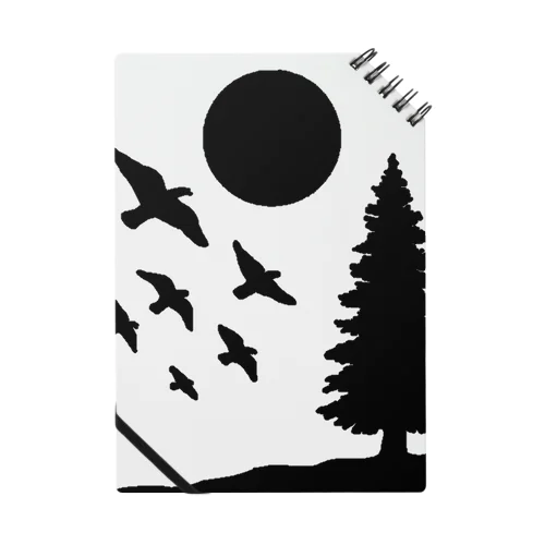 Birds and Sun Notebook