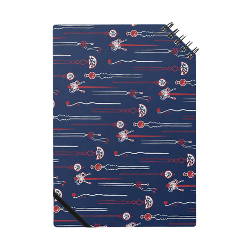 【日本レトロ#04】かんざし（パターン） Notebook