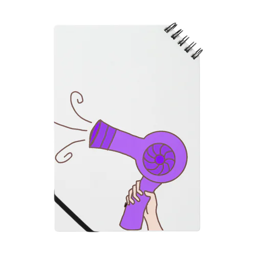 吹くドライヤー(紫) Notebook