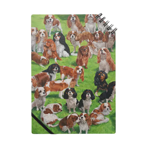 キャバリアがたくさん Notebook