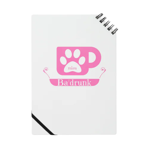 Ba'drunk for Girls ロゴ Notebook