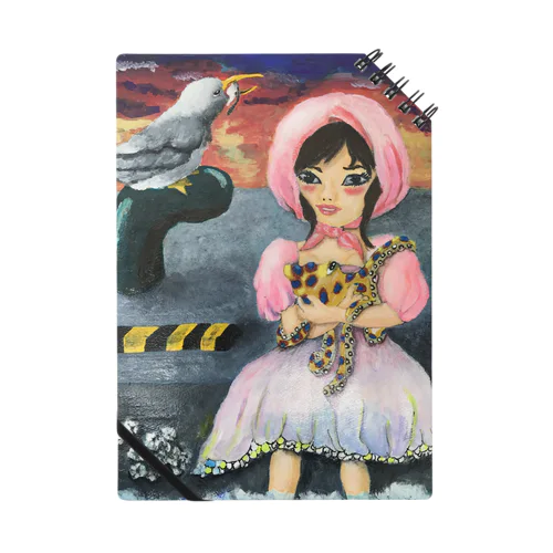 ヒョウモンダコを抱く少女 Notebook