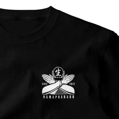 腕クロス　白文字 One Point T-Shirt