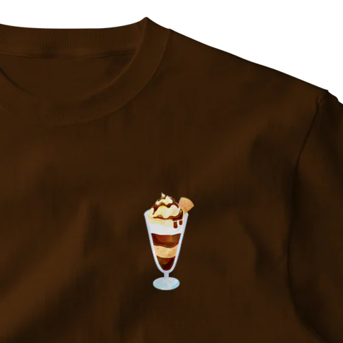 レトロ可愛いチョコレートサンデー One Point T-Shirt