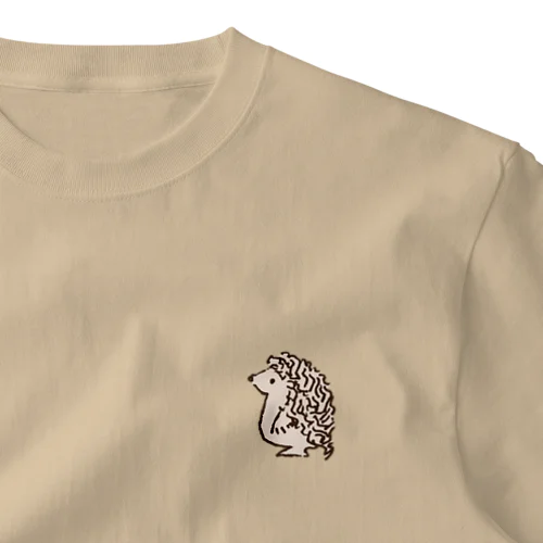 ヨツユビハリネズミのヨッツィーくん(茶) One Point T-Shirt