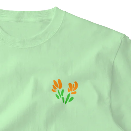 レトロチューリップ One Point T-Shirt