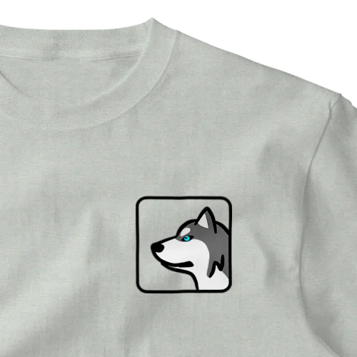 ハスキー(タイル) One Point T-Shirt