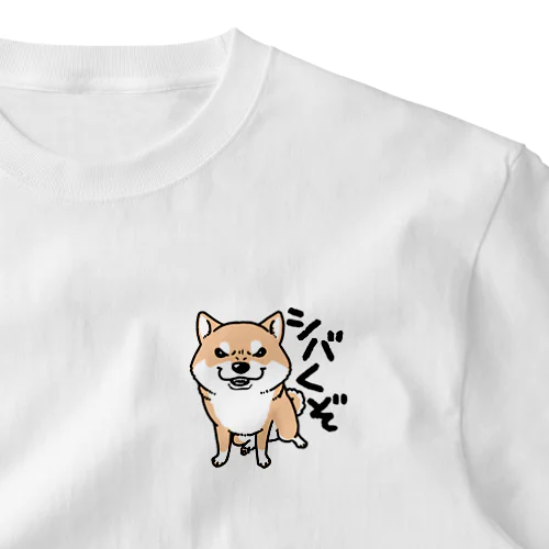 シバくぞ（赤柴） One Point T-Shirt
