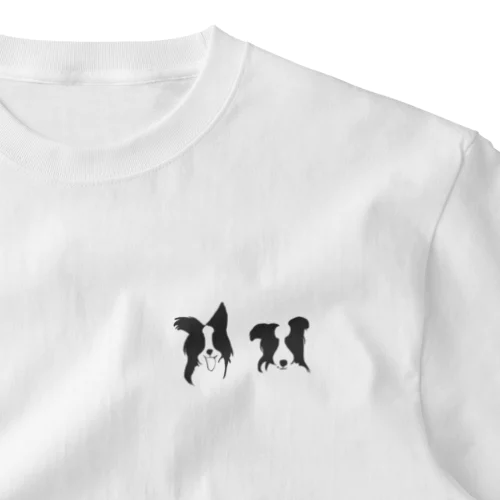 ボーダーコリーごま＆ソルト One Point T-Shirt