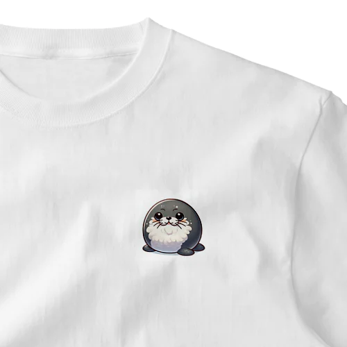 まん丸どうぶつえん アザラシ One Point T-Shirt